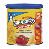 Gerber Graduates Baked Corn Snack Lil' Crunchies Zesty Tomato Full-Size Picture